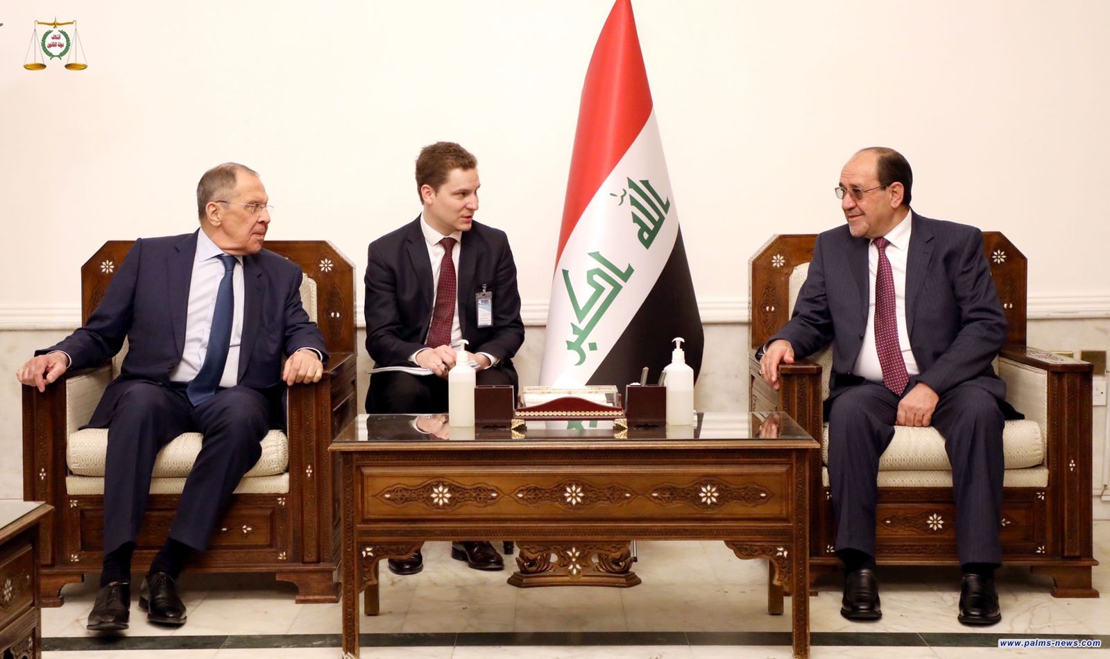 المالكي يستقبل وزير خارجية روسيا الاتحادية